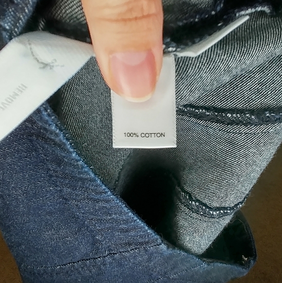 Ann Taylor Dark Wash Denim Jean Skirt Size 6 - Picture 6 of 6